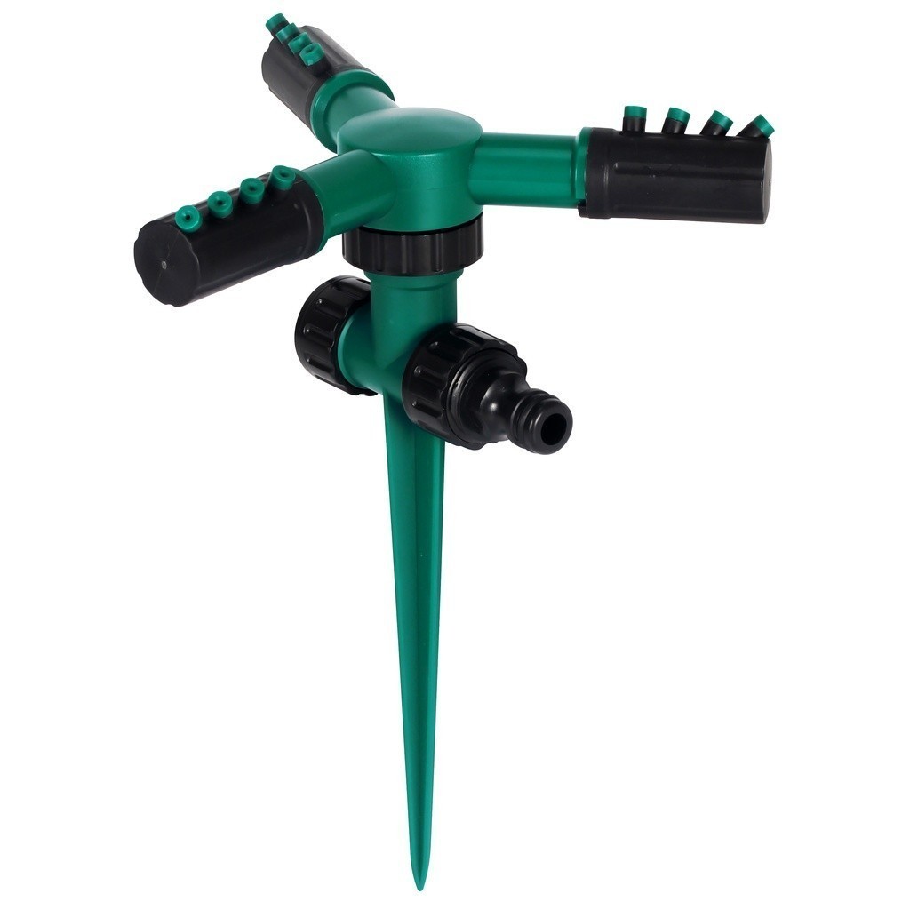 Aspersor Irrigador 240X175MM Giratório 360° Gramado Jardim Horta Plantas Espeto Pressão BINGO