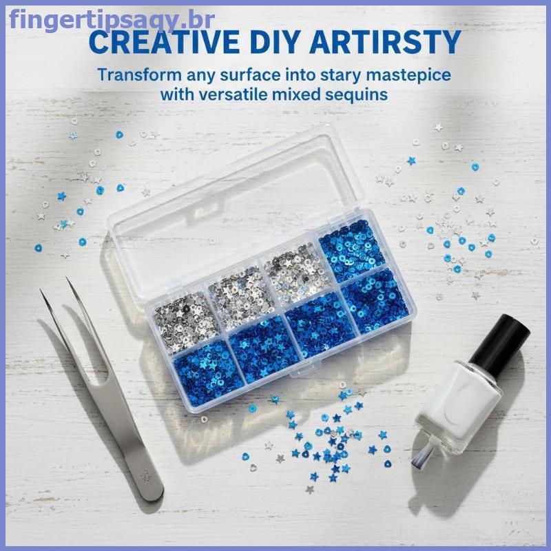 FINGE 1mm Mini Estrela Espumante Prego Glitter Pentagrama Decoração De Unhas Design De Salão De Beleza Acessórios Fofos