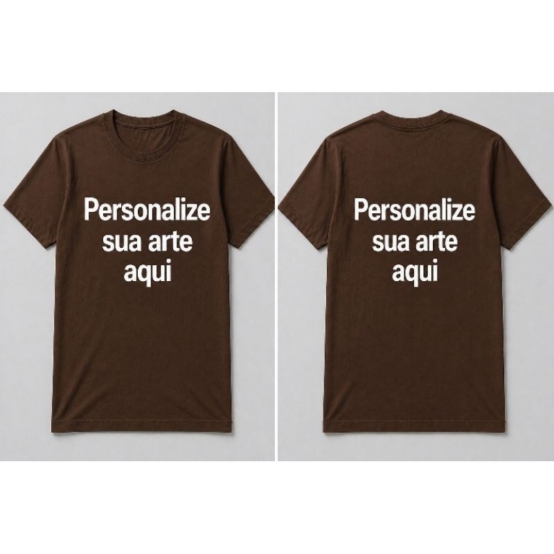 Camiseta Personalizada Básica Estampada Uniforme Empresa Logo 100% Algodão