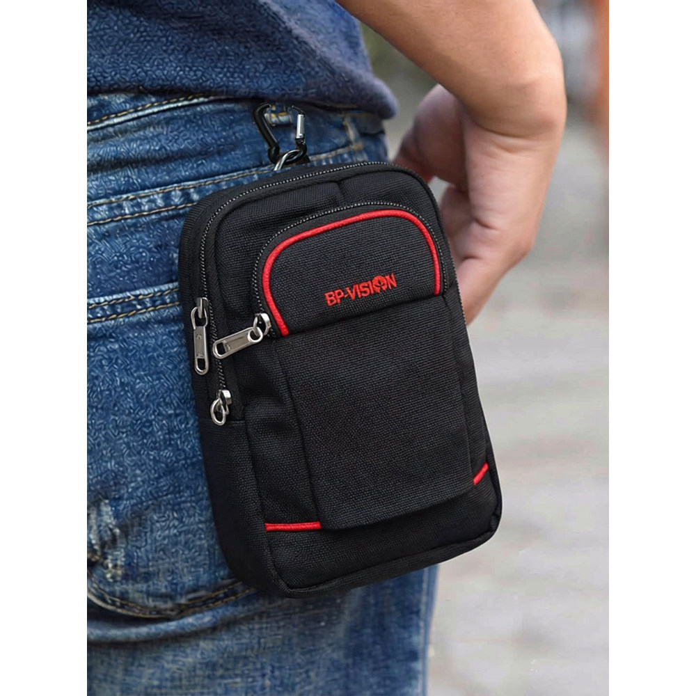 Bolsa de cintura para celular masculina, bolsa mensageiro multifuncional para esportes ao ar livre, Mini bolsa pequena p