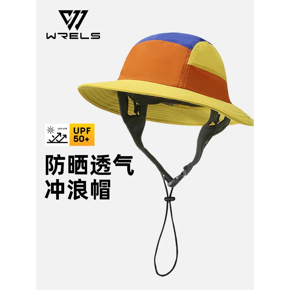 Chapéu protetor solar ao ar livre moda surf anti-off chapéu respirável masculino balde chapéu pesca praia anti-ultraviol