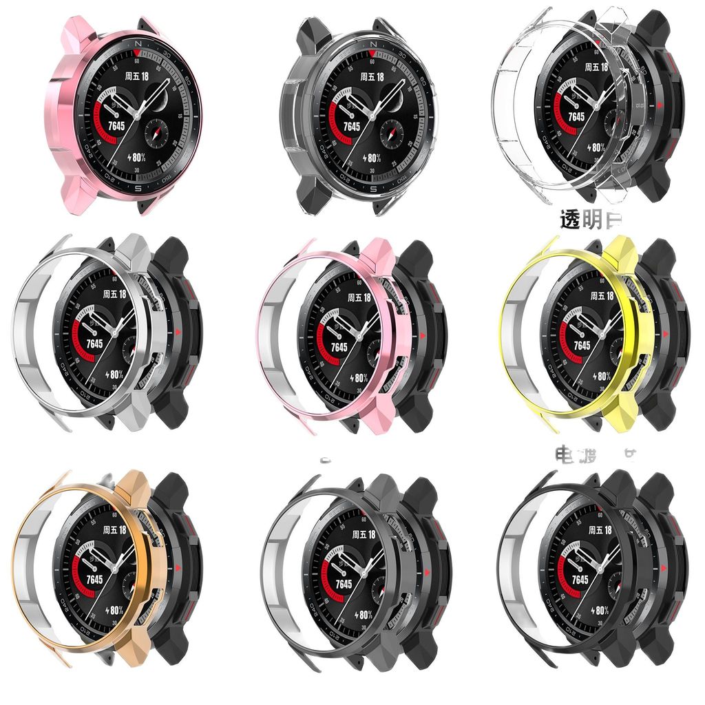 Casos Protetores De Tela Para Huawei Honor Watch GS Pro SmartWatch Capa Protetora TPU Escudo Acessórios Substituição Qua