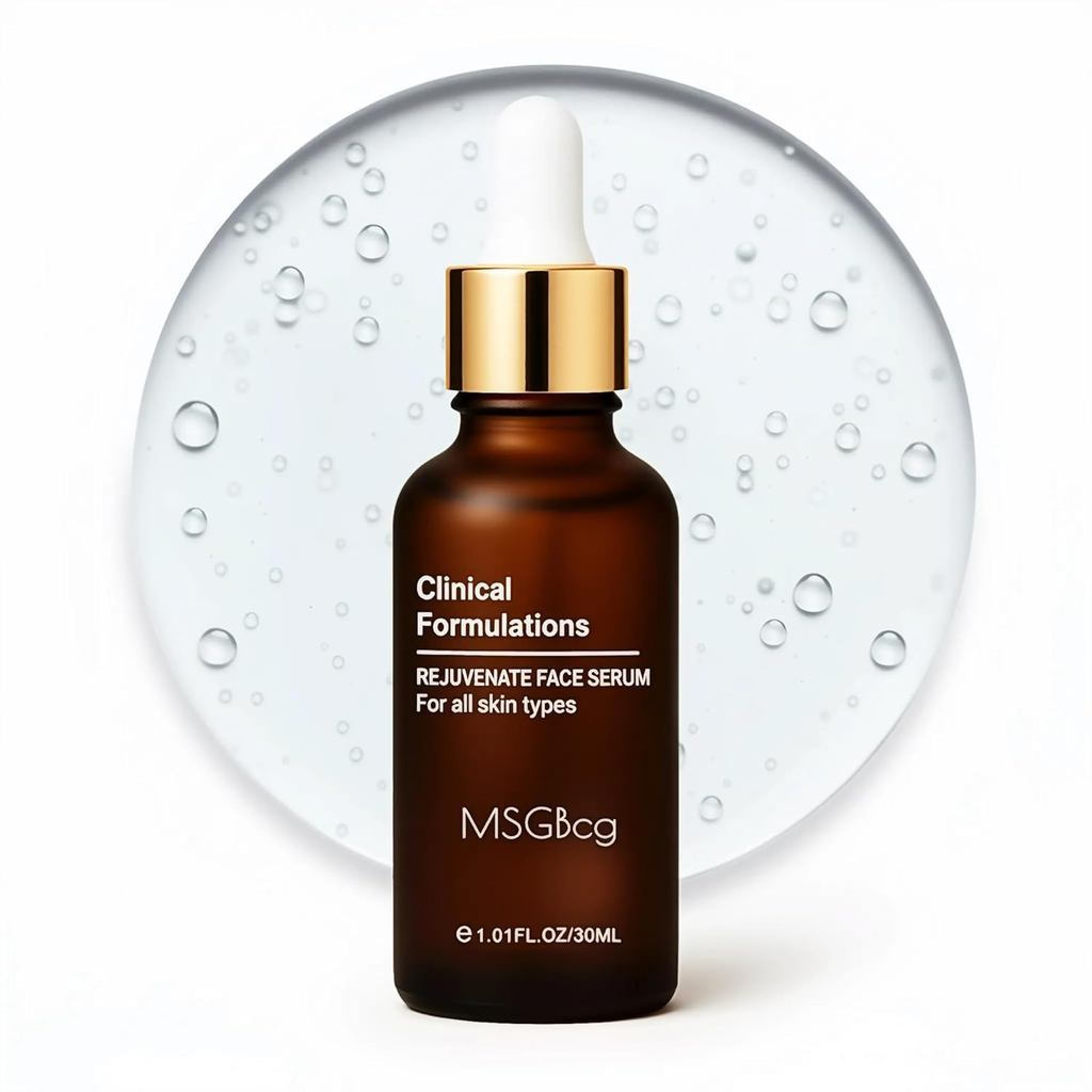 Conjunto de 3 peças: Sérum Facial Rejuvenescedor MSGBcg AgelessRejuvenate, Sérum Firmador Antirrugas com Efeito Lifting