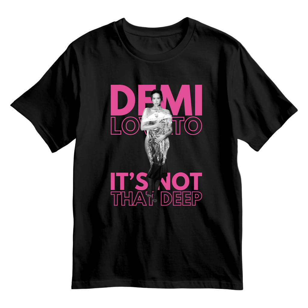 Camiseta Blusa Demi Lovato Not That Deep album lançamento 2026 rock in rio Camisa 100% Algodão