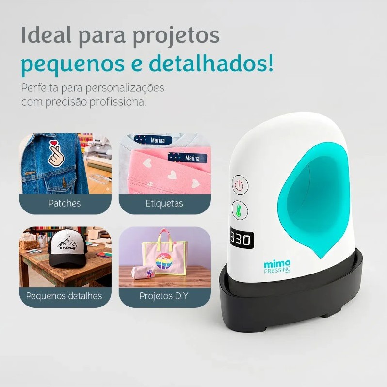 Prensa Termica Estampar Sublimar 100W Termômetro Mimo 205°C