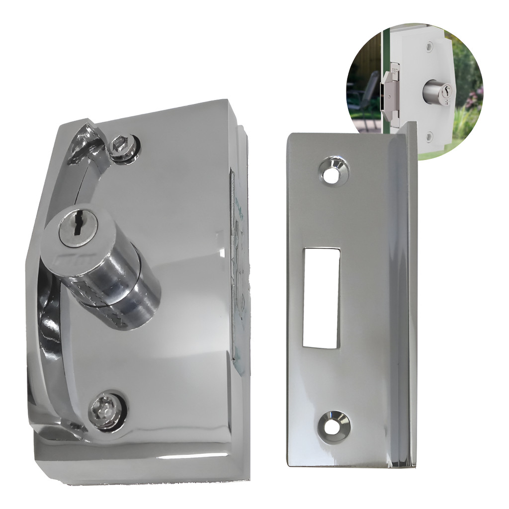 Fechadura Porta Correr Vidro/alven Linha 3000 Blindex Kit 10