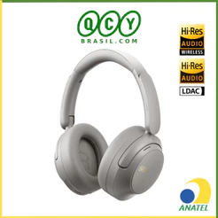 Headphone QCY H3S Cancelamento de Ruído Ativo ANC, Sem Fio TWS Bluetooh 6.0, Até 102 Horas, Hi-Res Audio