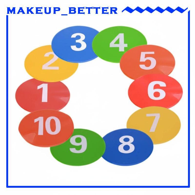 [Makeup_better] Disco Marcador De Treinamento Numerado , Pontos De Agilidade De Alta Visibilidade , Equipamento De Campo
