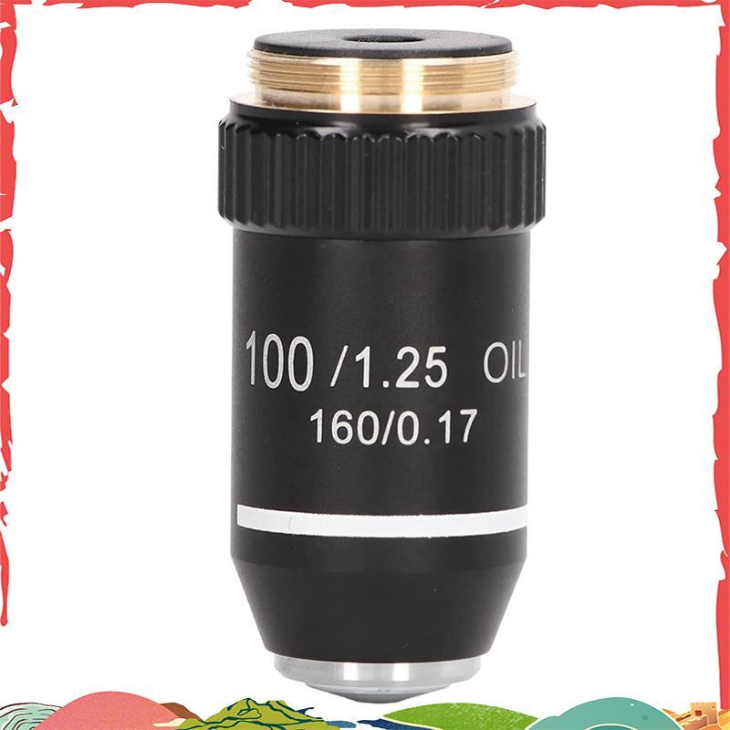 Lente Biológica Do Microscópio 195 Rosca Objetiva Preta Acromática Da 20.2mm