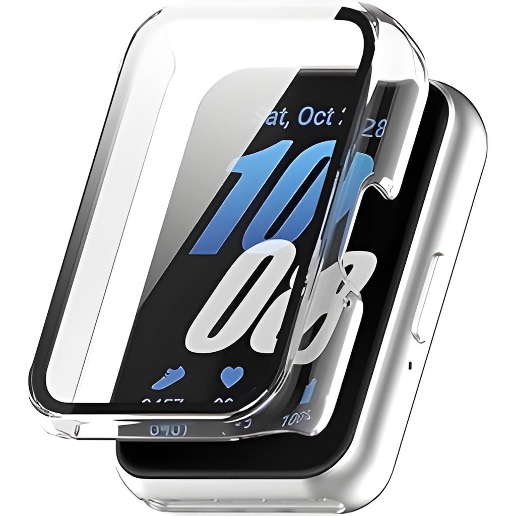 Case Capa Capinha Com Película Para Smartwatch Samsung Galaxy Fit 3 Relogio