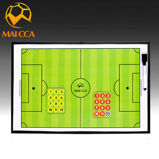Placa tática de futebol treinador competição de futebol suprimentos de treinamento placa de comando magnética dobrável e