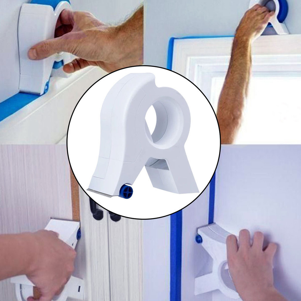 Dispensador clássico de fita adesiva para pintura, adequado para pintura de paredes e pisos, ferramenta de selagem de em