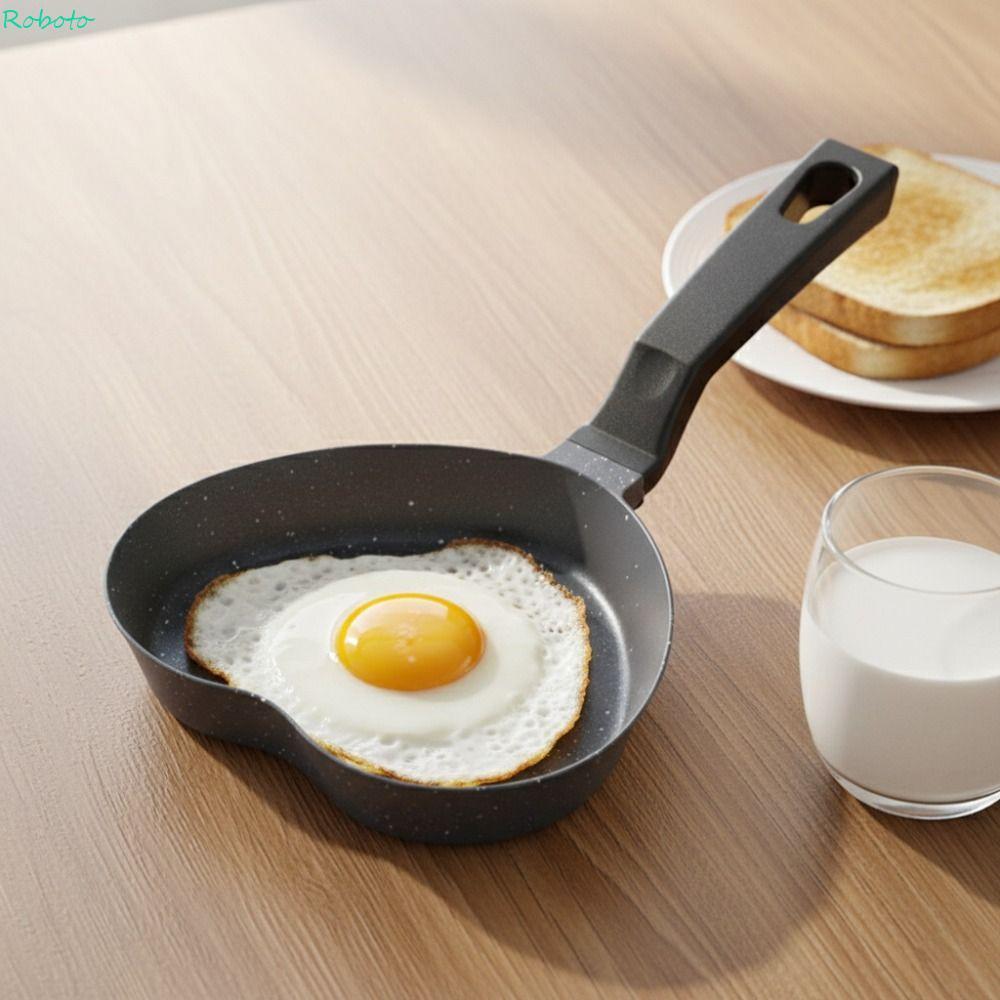 Panela De Omelete Em Forma De Coração DARNELL , Frigideira De Ovo De Fundo Plano De Liga De Alumínio , Panqueca Antiader