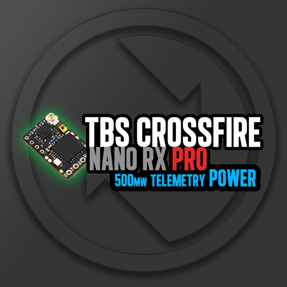 TBS CROSSFIRE NANO RX PRO Receptor De Gama Completa T Antena 500mW Unidade De Rádio De Longa Distância Engrenagem De Rec