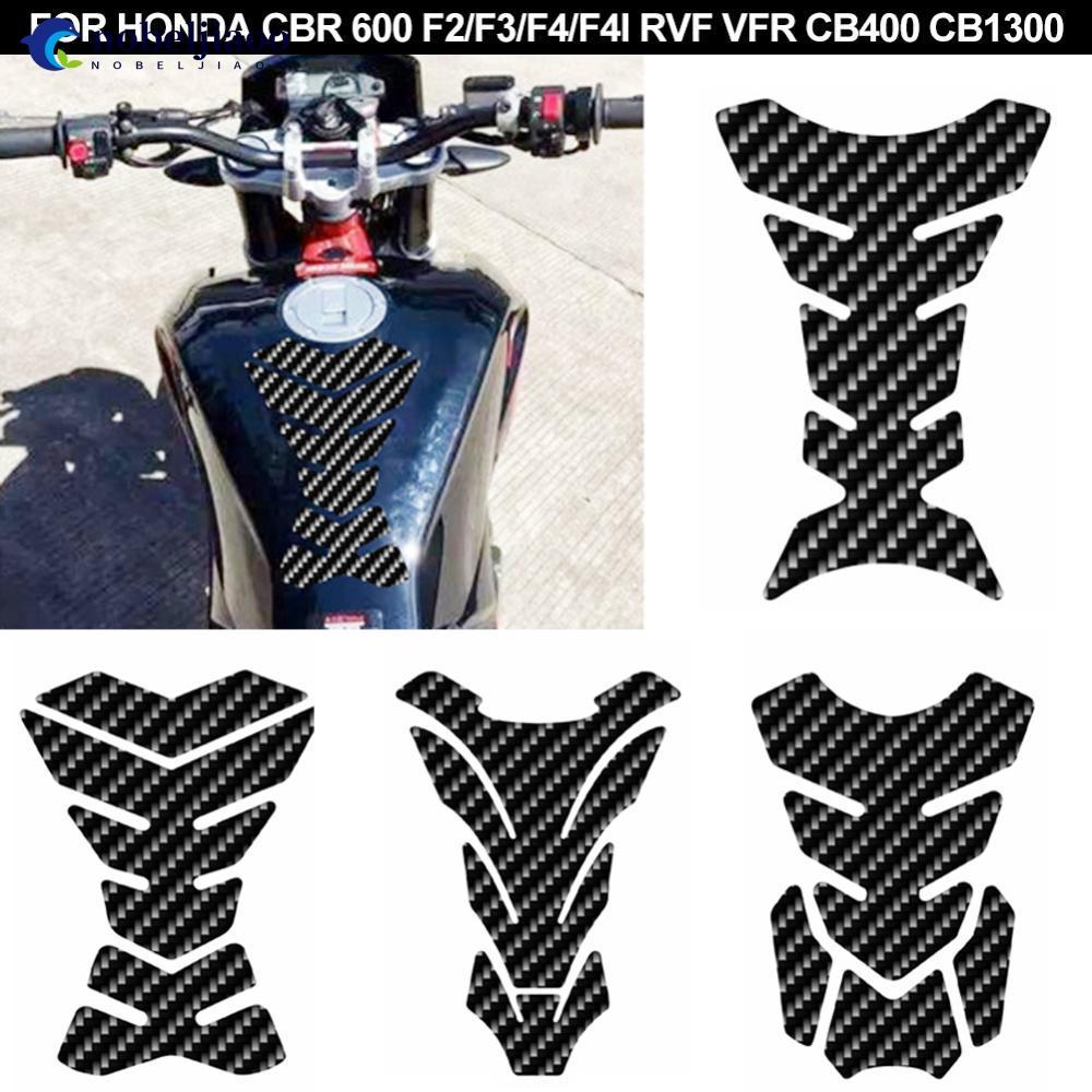 NOBELJIAOO 5D Fibra De Carbono Motocicleta Moto Tampa De Gás Combustível Protetor De Tanque Almofada Adesivo Decalque Pa