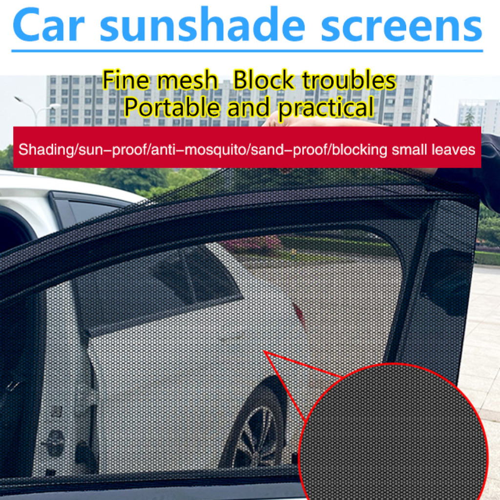 [Sombra e Proteção] Automóveis/Filtro Solar/Tela Anti-Mosquitos para Carro/Contra Poeira
