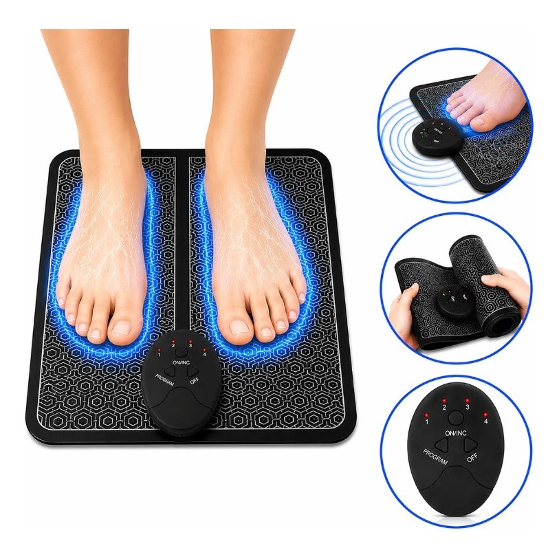 Tapete Massageador Ems Tens Elétrico Para Pés Fisioterapia Para Cuidados De Saúde, Massagem De Saúde Física