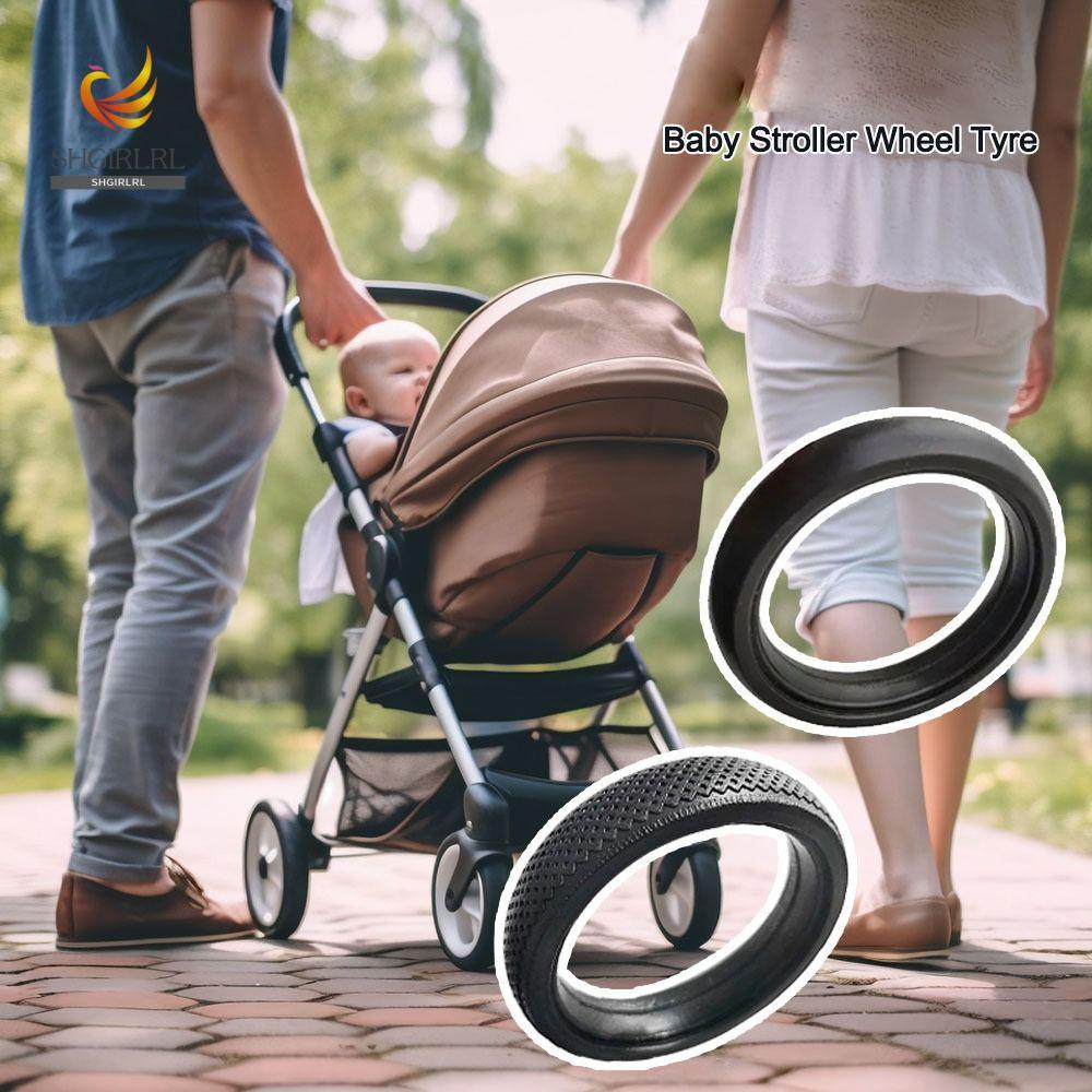 SHGIRLRL Pneu de Roda para Carrinho de Bebê Durável Borracha Silenciosa Babyzenes Yoyo Yoya YuYu Acessórios Substituição