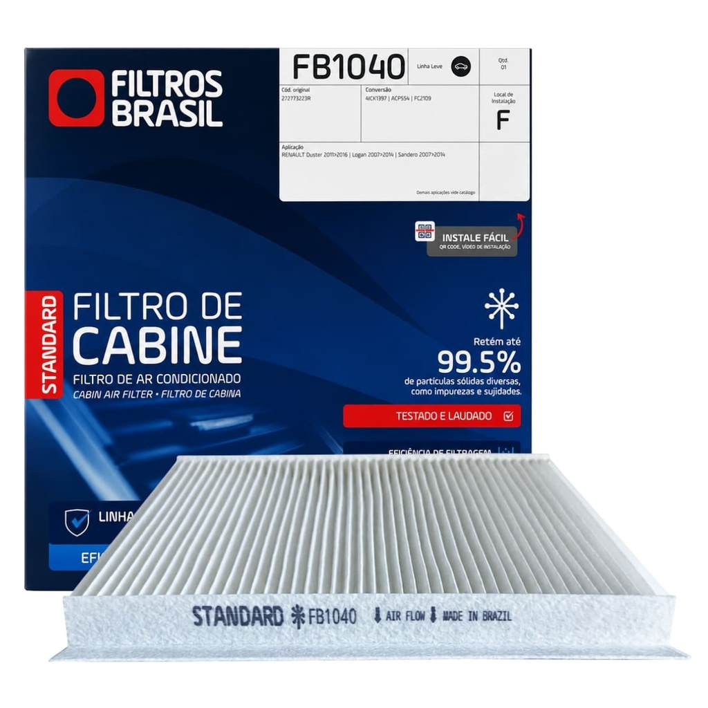 Filtro De Cabine Ar Condicionado Renault Logan Duster Sandero Oroch