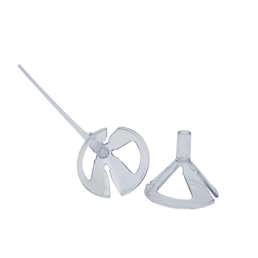 Suporte para Bexiga com Vareta Cristal Transparente Balão Make+ 12 unidades