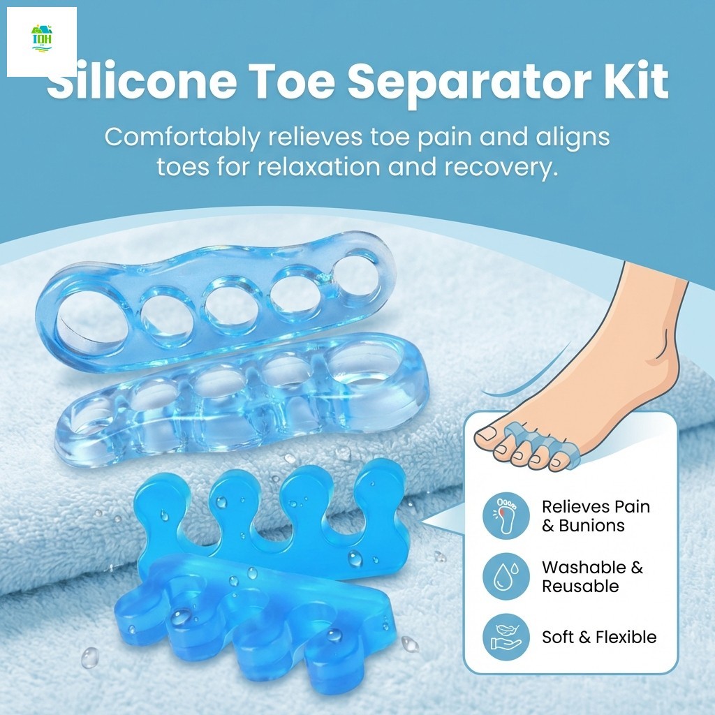 Corretor De Joanete De Silicone De Grau Médico-Kit Separador De Dedos Para Suporte De Saúde Dos Pés