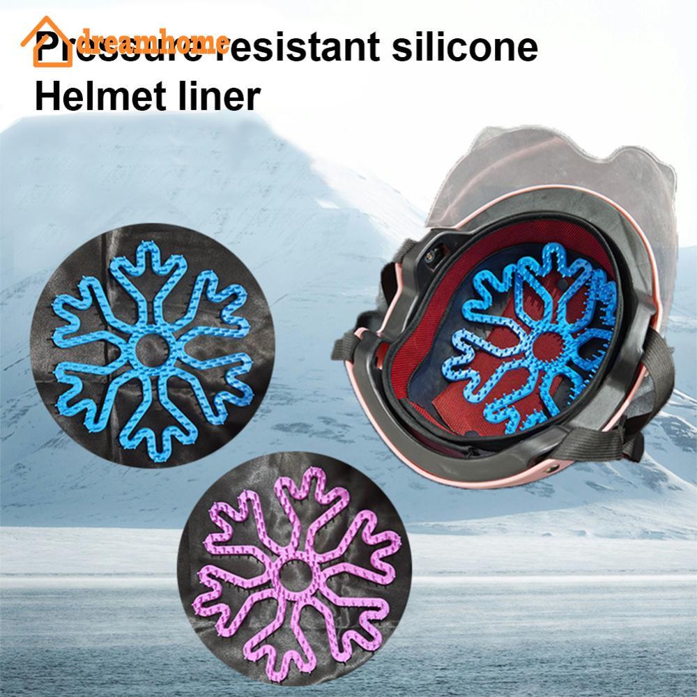 DREAMHOME Forro De Capacete De Motocicleta , Almofada De Silicone Anti-Deformação Para , Ventilação Respirável Ciclismo