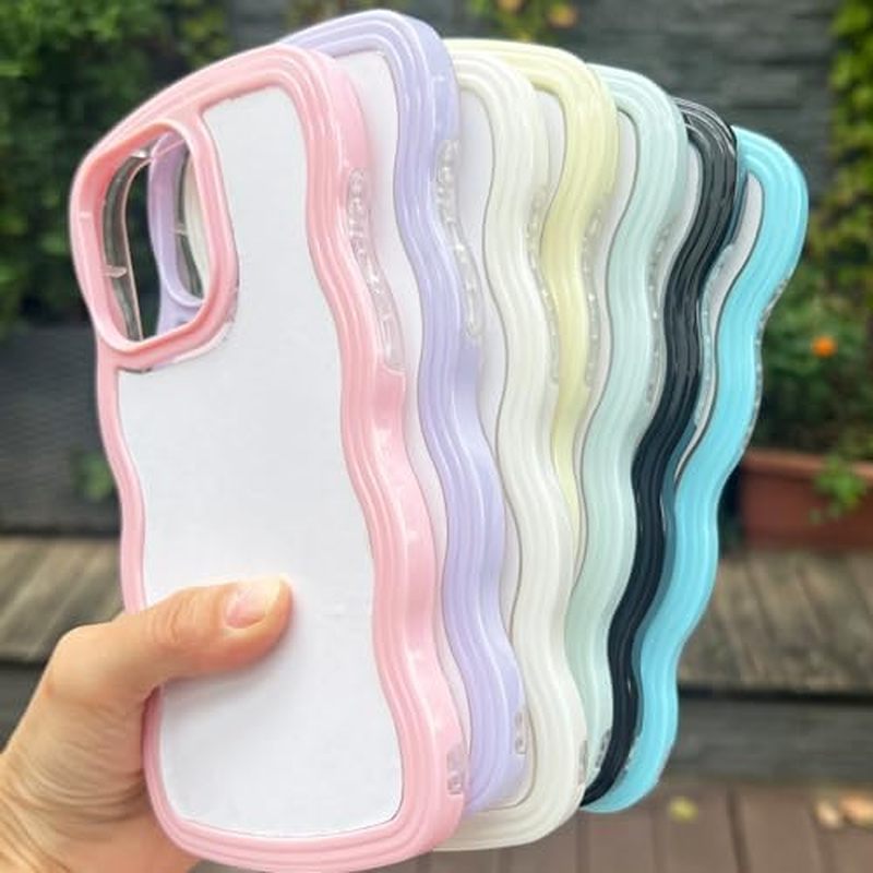 JUSTRY 5PCS Capa De Telefone Em Branco De Sublimação Para Impressão Compatível Com iPhone 17 Pro Max , DIY Personalizar