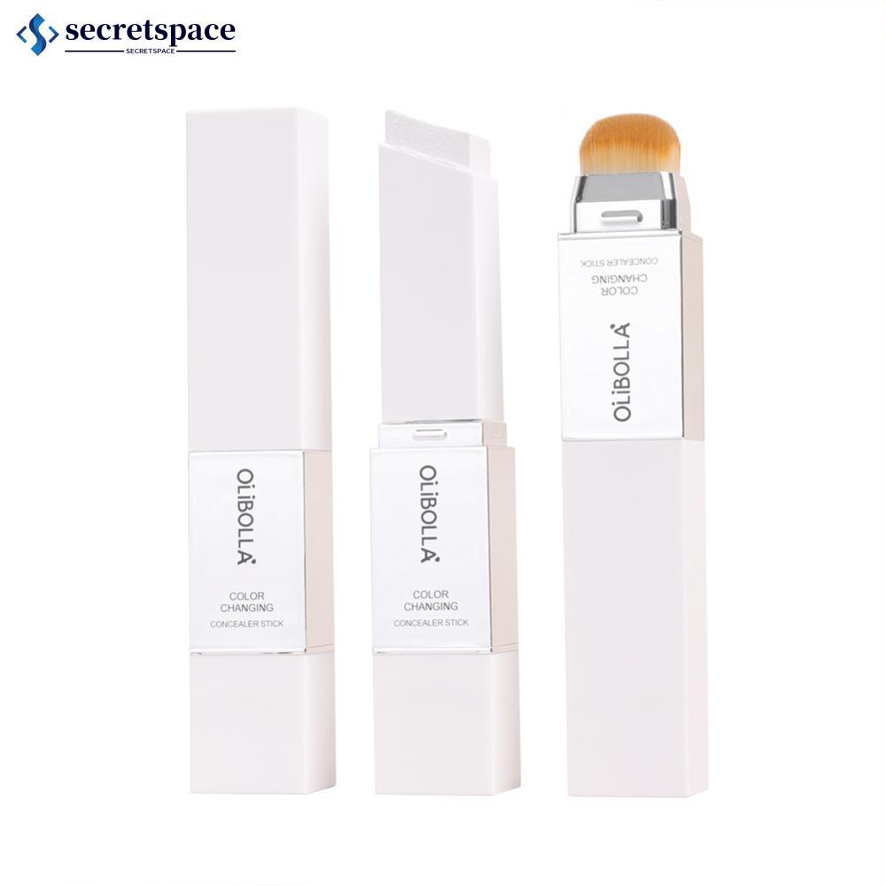 SECRETSPACE Base Que Muda De Cor De Temperatura Stick 2 Em 1 Com Pincel Magic Auto Match De Tom De Pele Maquiagem Creme