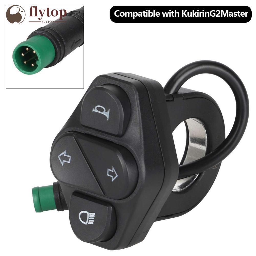 FLYTOP Interruptor De Sinal De Mudança De Direção De 5 Pinos Botão Mestre Do Farol Com Buzina Controle Indicador Esquerd