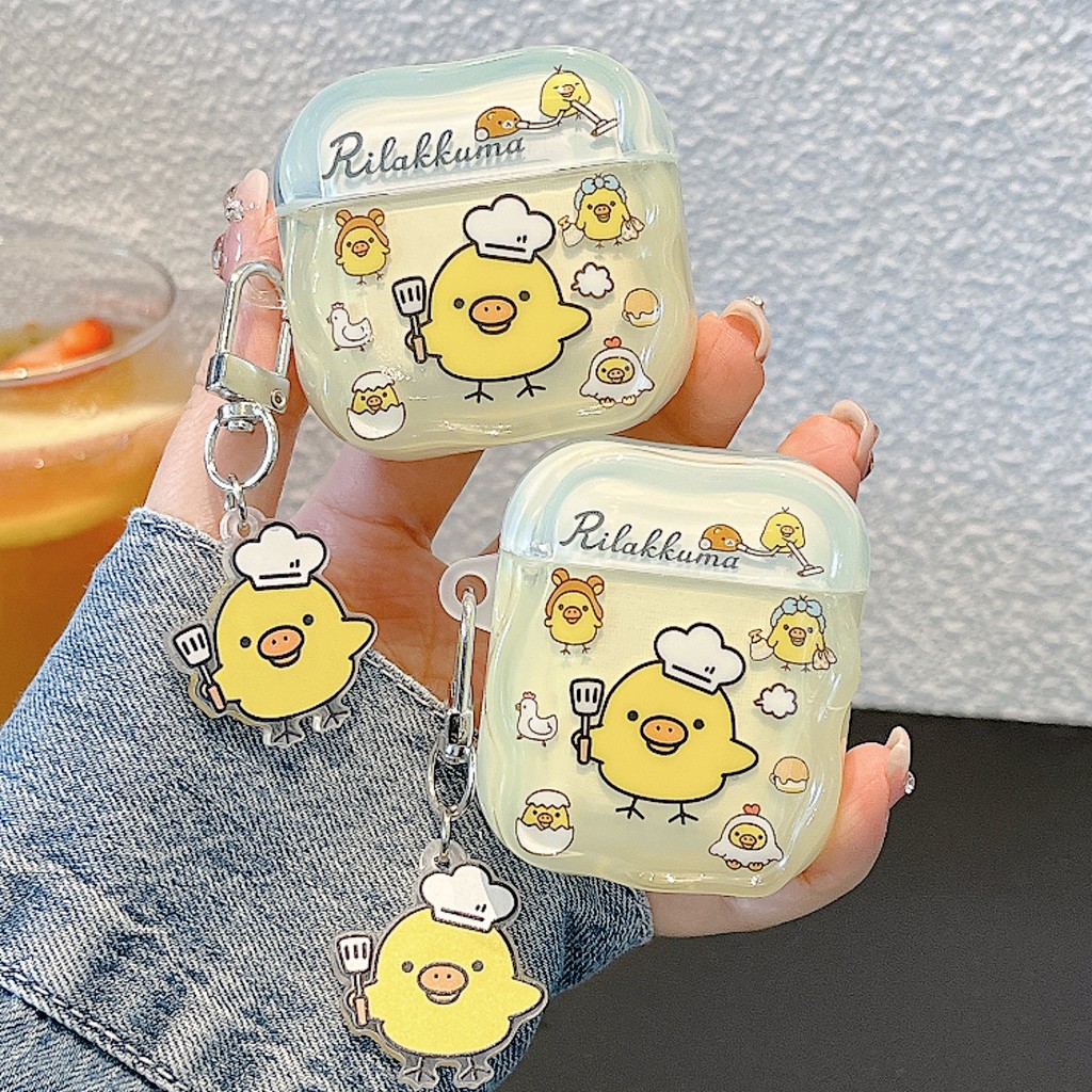 Capa ins Para AirPods , Protetora Fone De Ouvido Apple , Corrente Fofa De Desenho Animado Adequada 4 1/2 Pro/2 3 Antider