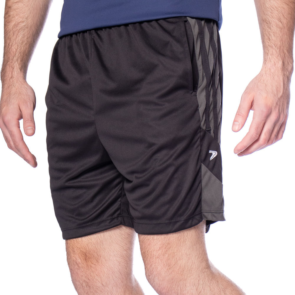 Calção Masculino Poker Nexus Esportivo Bolsos Preto/Cinza