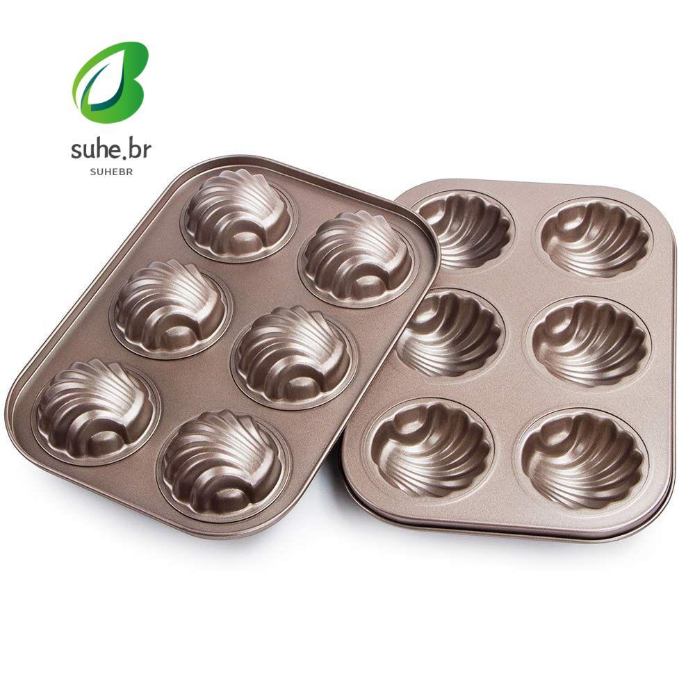 Molde De Bolo SFBSF , Moldes De Muffins De Aço Carbono Em Forma De Banana , 6/9/12 Cavidades Reutilizáveis , Faça Você M