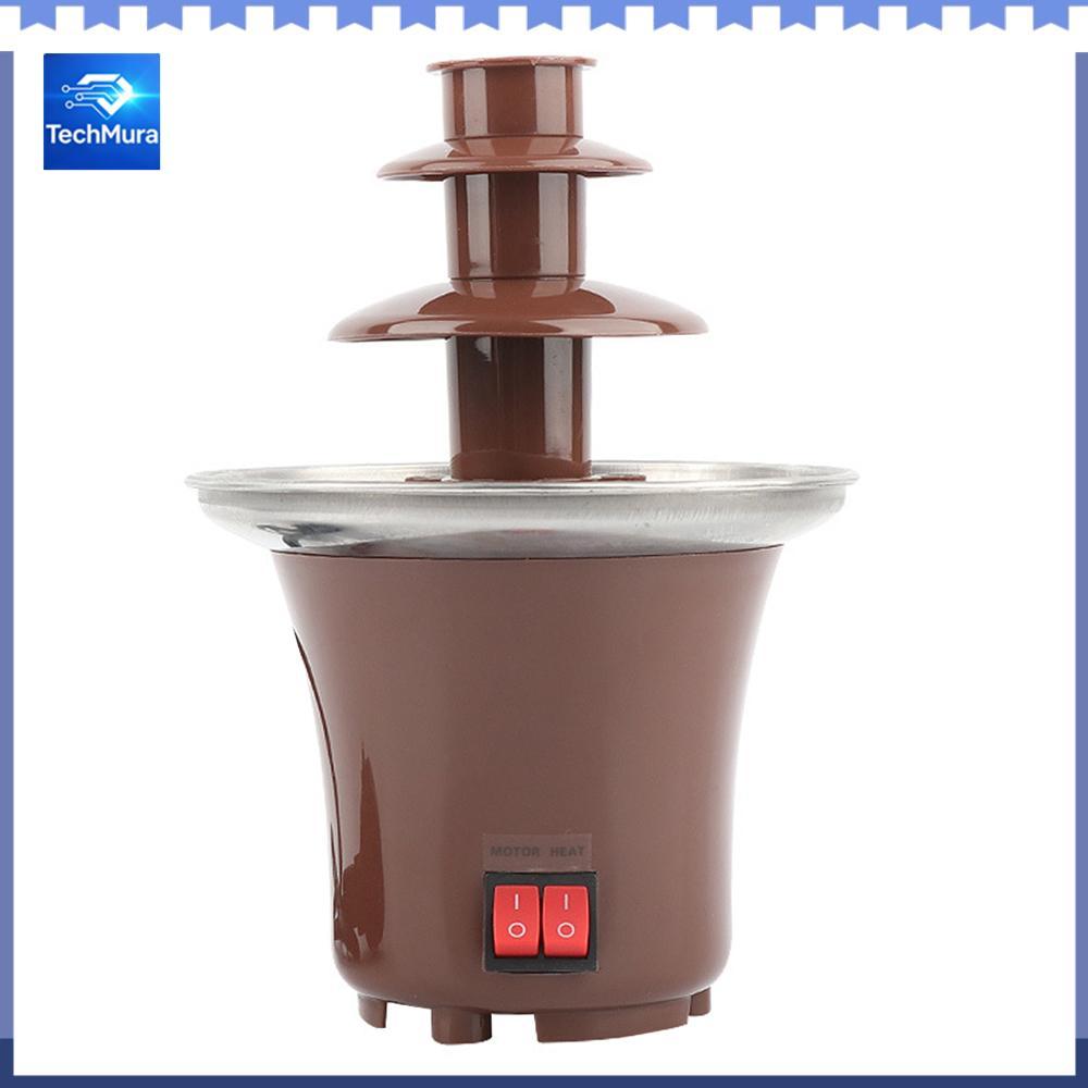 TechMura Fonte de Chocolate Doméstica de Três Camadas Máquina de Lava Fondue para Torre de Derretimento US 110V