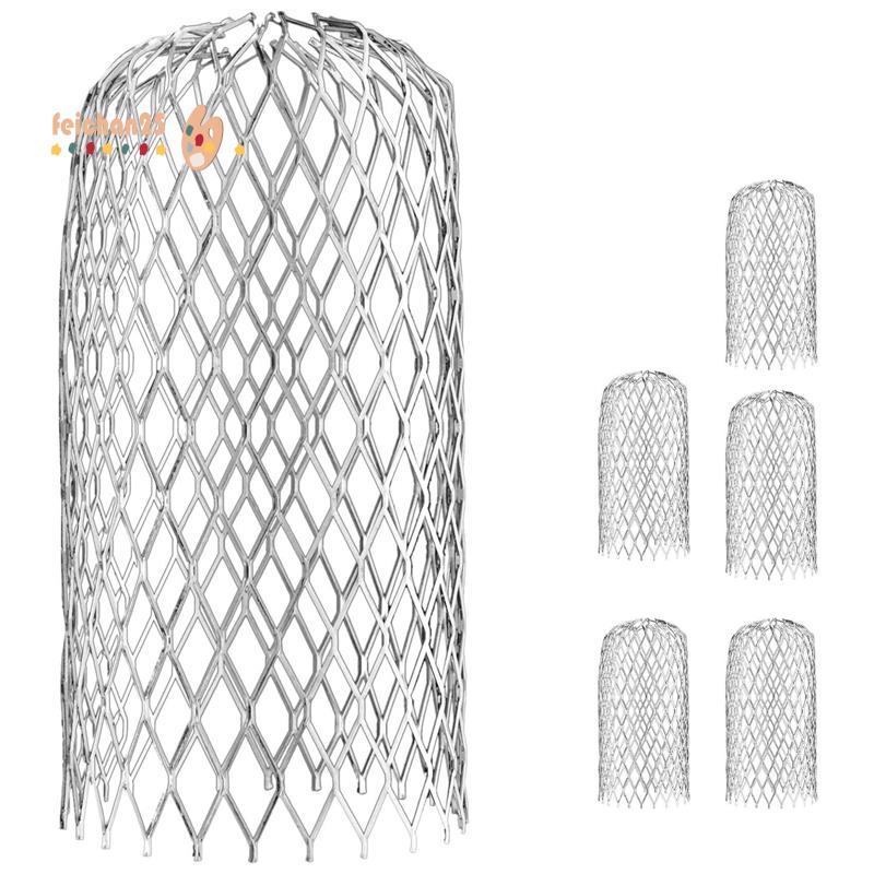[Fast F] 6 Pacote Protetor De Calha 3 Polegada Filtro De Alumínio Expansível Downspout Guarda Para Parar Folhas De Bloqu
