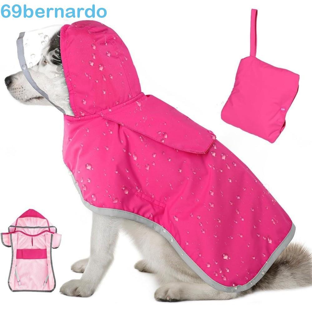 Capa De Chuva Com Capuz Para Cachorro BERNARDO , À Prova D'água De Vento , Faixa Reflexiva , Jaqueta Animais De Estimaçã