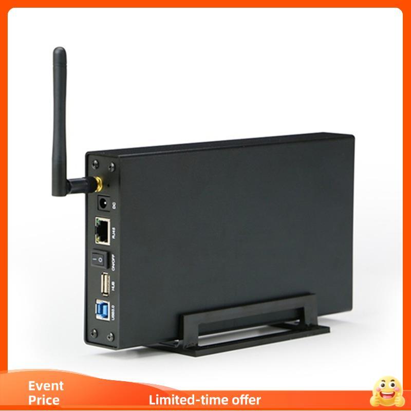 Gabinete SSD HDD De 3.5'Portátil USB3.0 Rj45 Ethernet NAS Rede Streaming Servidor Armazenamento Para Estojo Plugue Do Re