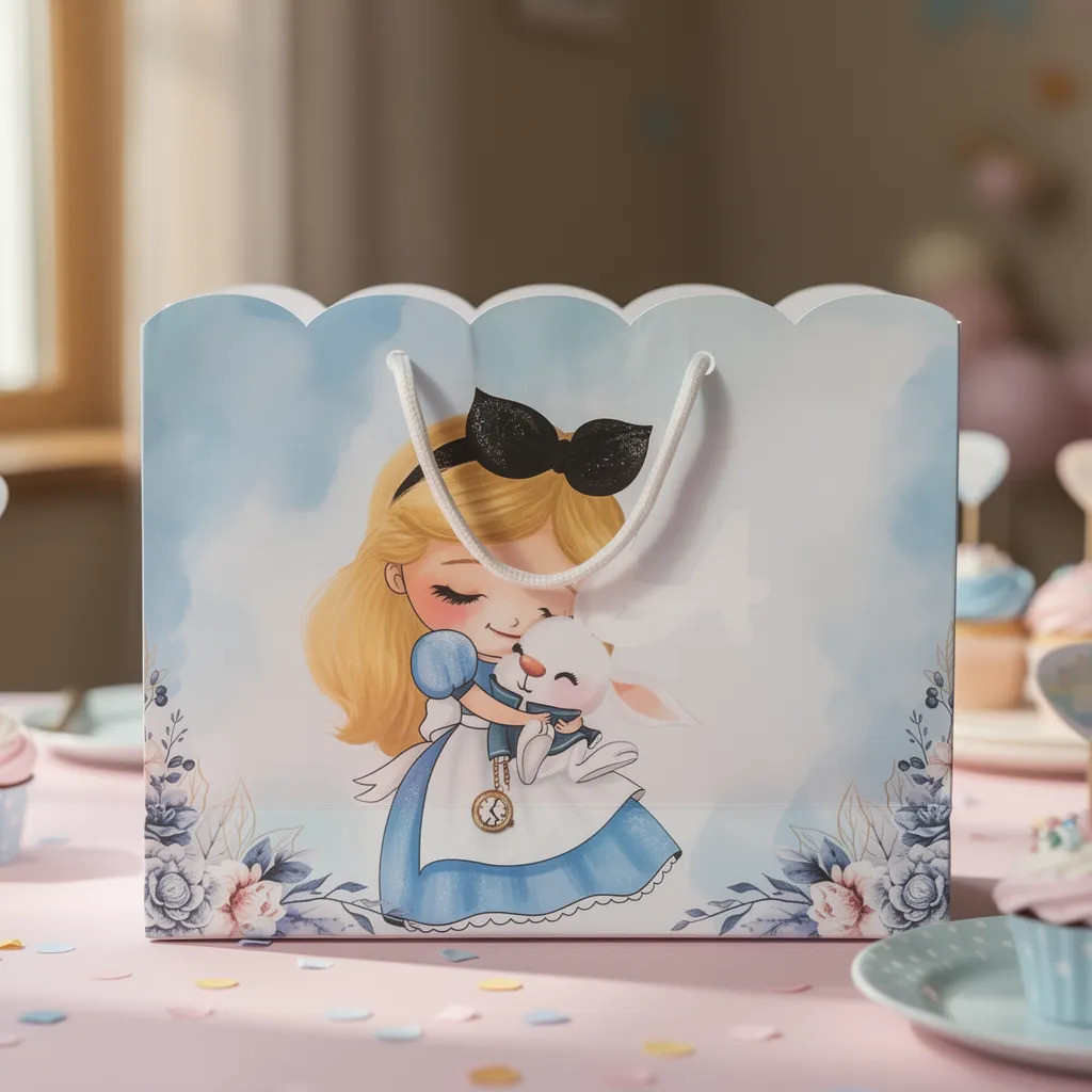 Kit Sacolinhas Surpresa Alice Cute Lembrancinha Bolsa