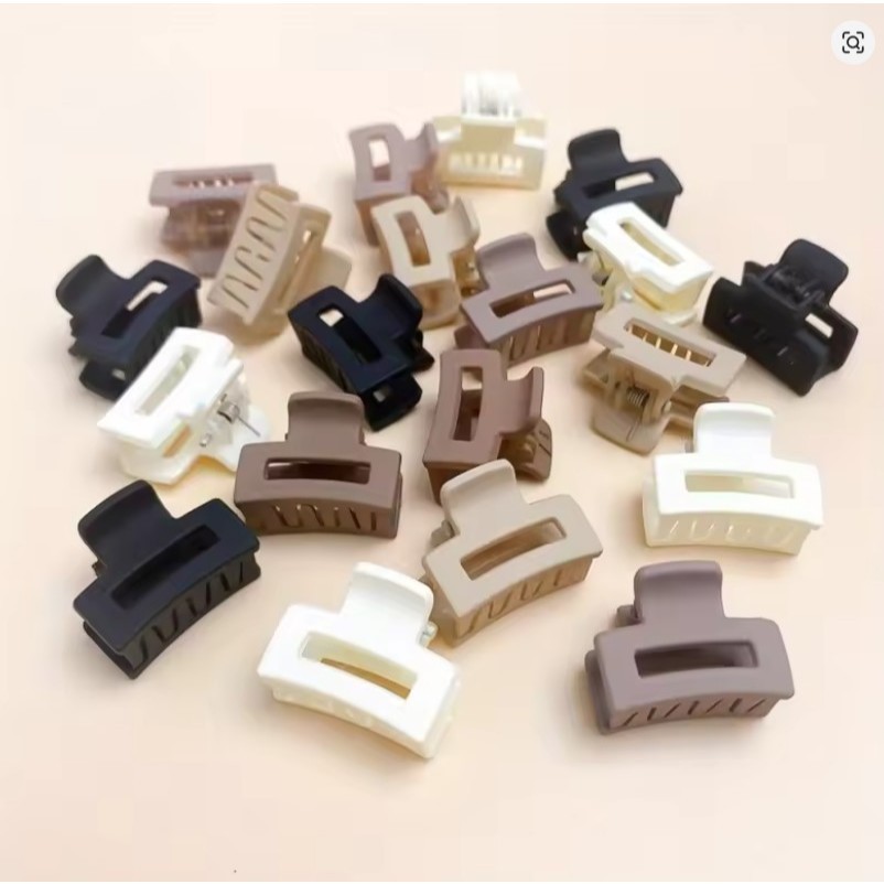 Kit 10 Mini Presilhas de Cabelo Garra Menina Franja Clipe Grampo Acessório Cores Neutras e Elegantes Lembrancina Zyoou — imagem 2 de 2