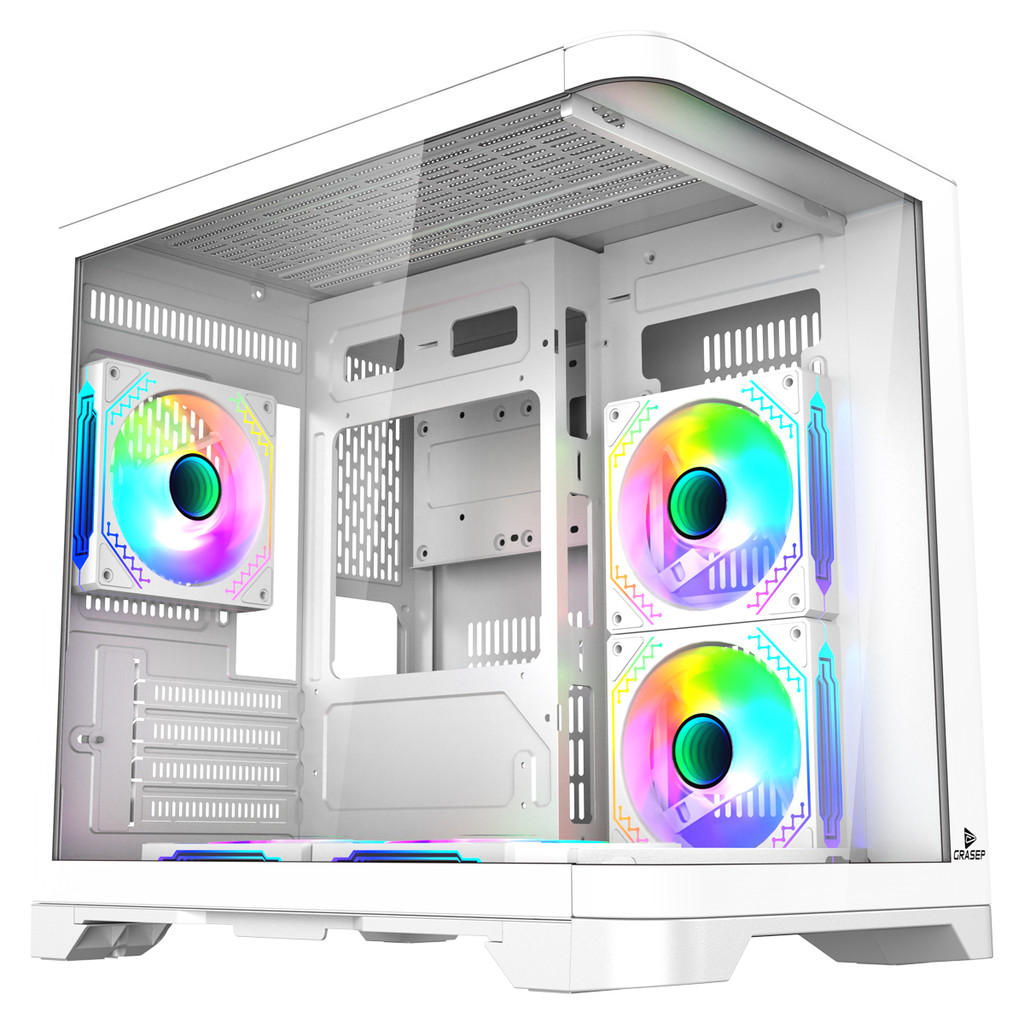 Gabinete Gamer Com Vidro Temporado 5 Fans Rgb Mid Tower 37cm