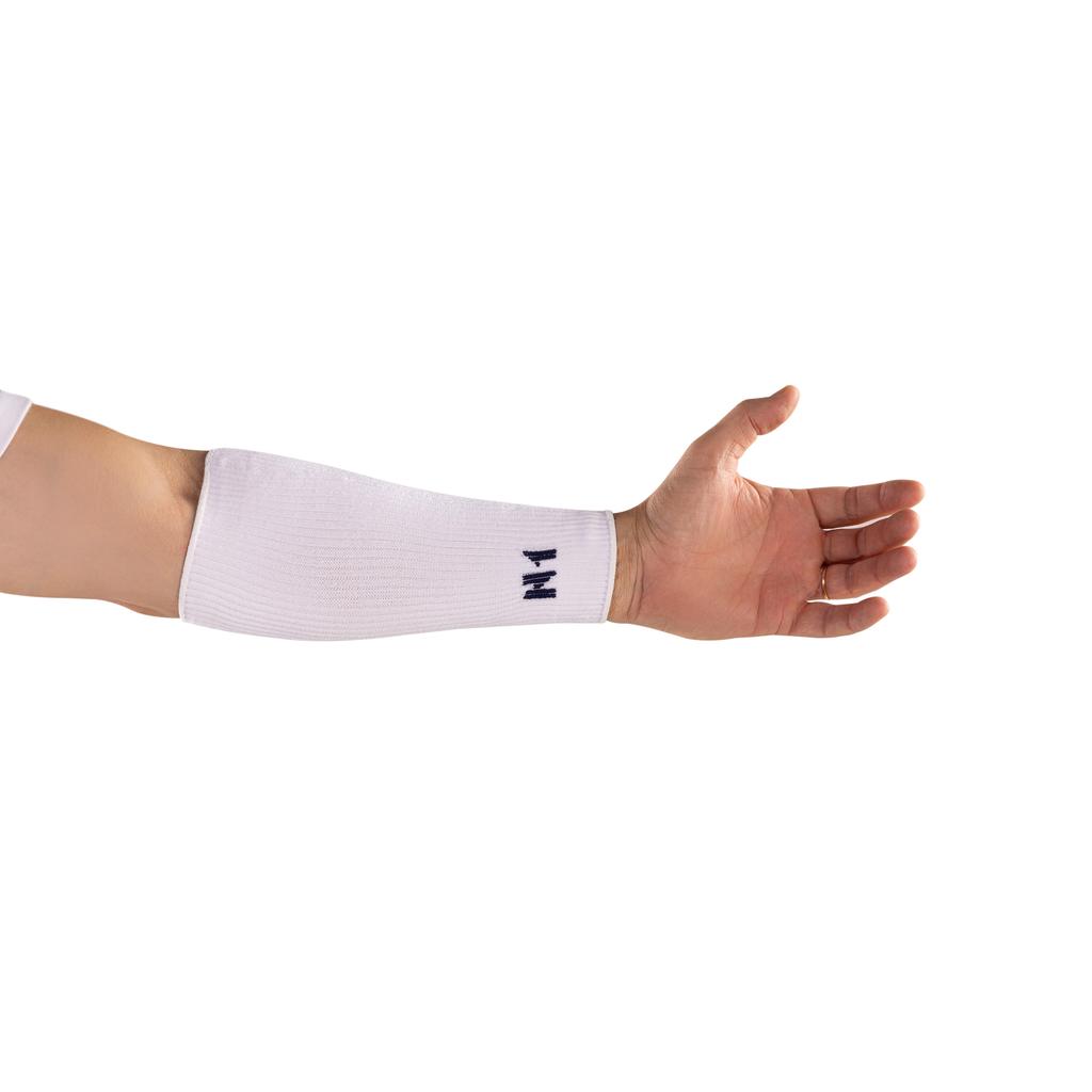 Protetor De Antebraço Slide Branco P Proteção Impacto Resistência Uso Esportivo N1 Sport