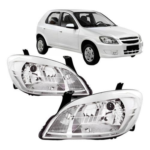Par Farol Celta Prisma 2007 2008 2009 2010 A 2012 Cromado