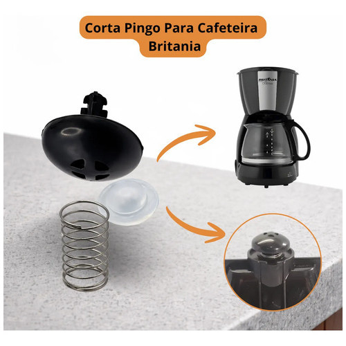 Corta Pingo Cafeteira Britania Original Mola Vedação