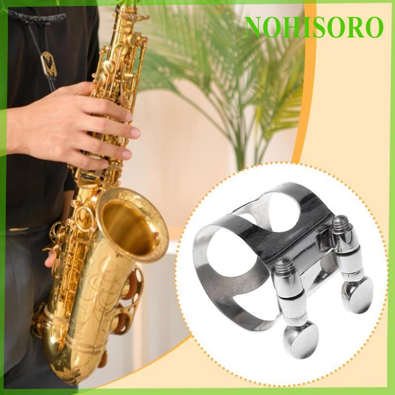 [Nohisoro] Ligadura De Clarinete ABS Fixação Bocal Clipe Luz Compacto Suporte De Instrumento Musical Para De Alto Sax