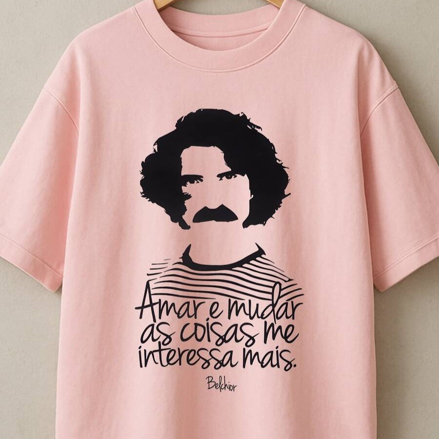 Camiseta Belchior MPB Musica Frases Cantor Masculino Feminino Casual Algodao Premium Top MYN STORE
