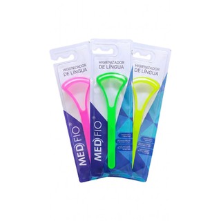 Kit 3 Higienizador Raspador Limpador de Língua Blister Medfio