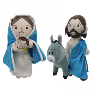 Jesus Virgem De Pelúcia Maria Boneca Recheada Cristo Clássico Religiosa Brinquedos Religioso Decoração Do Lar