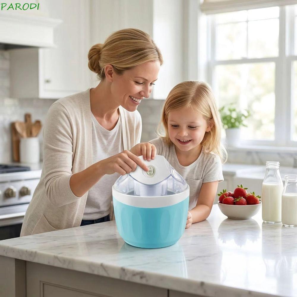Sorveteira Elétrica Paroid , Sorvete Elétrico Doméstico Com Capacidade De 500ml | Smoothie De Design Portátil