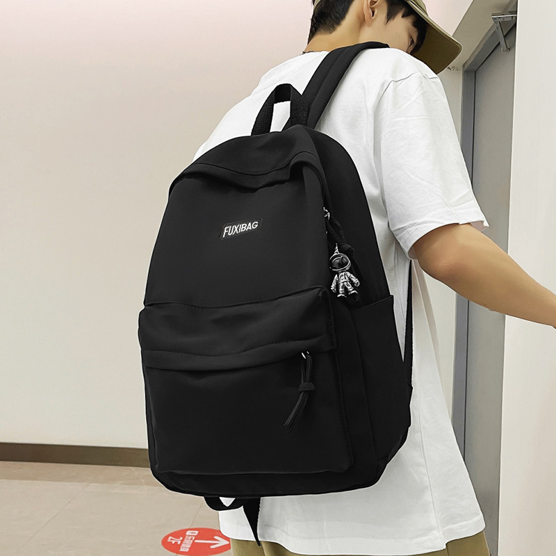 Mochila masculina estudante do ensino médio tendência da moda adolescente forte mochila de viagem de curta distância bon
