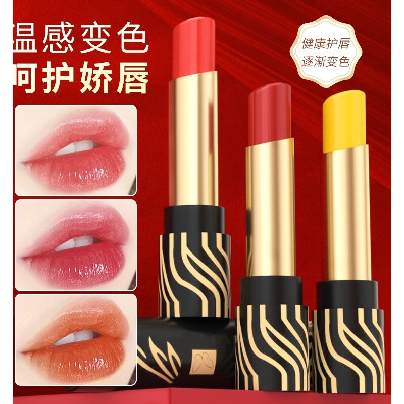 [Compre 1 e ganhe 1 grátis] Caroteno Temperatura Bálsamo labial que muda de cor Hidratante Hidratante Melhora a tez Prot