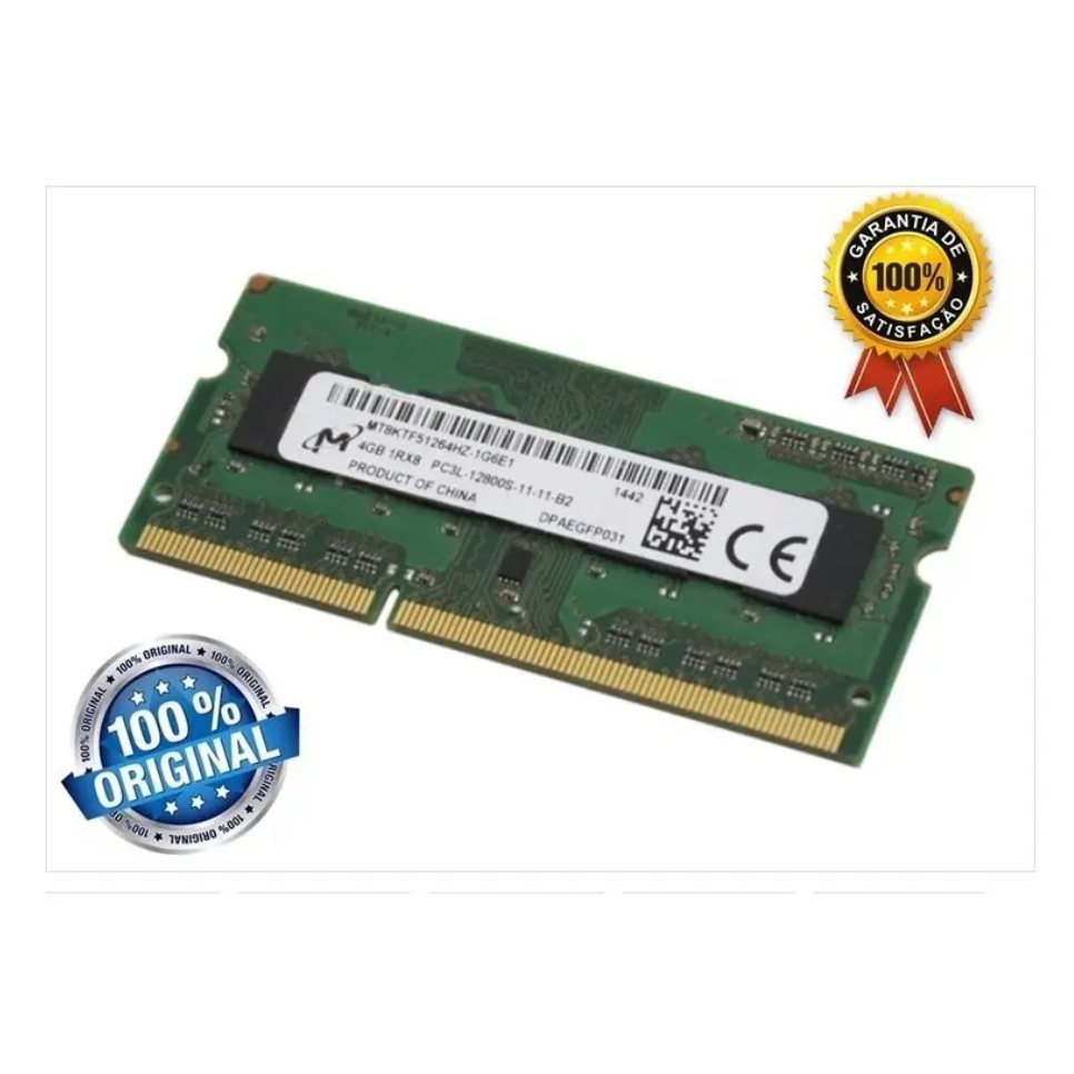 Memória Micron 4gb Ddr3l Pc3l 12800s Mt8ktf51264hz-1g6e1